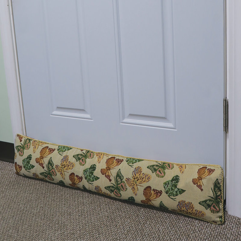 Evelots Decorative Butterfly Door Draft Stopper Pillow Energy Saving